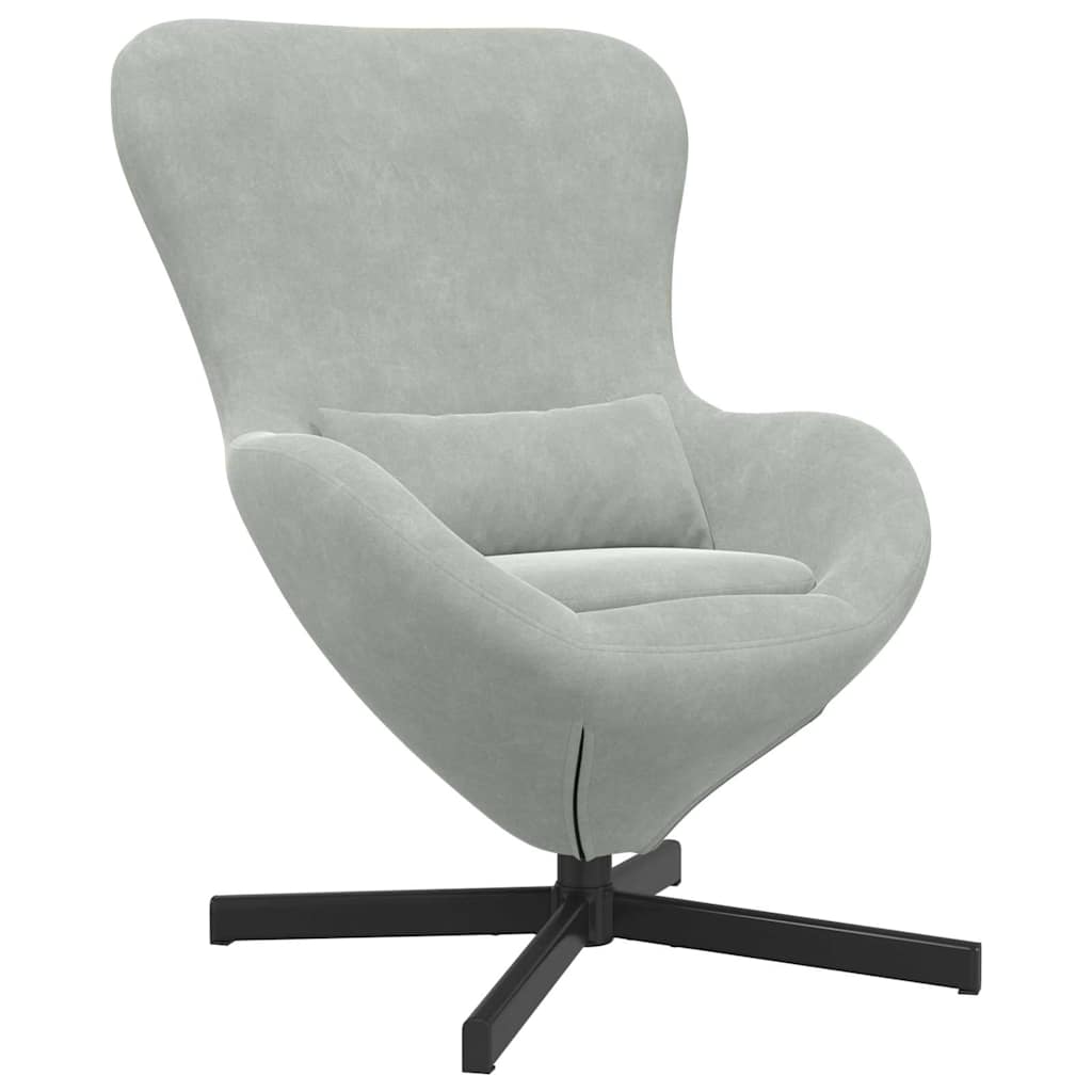 Eiersessel Blau 63 x 73 x 90 cm Samt
