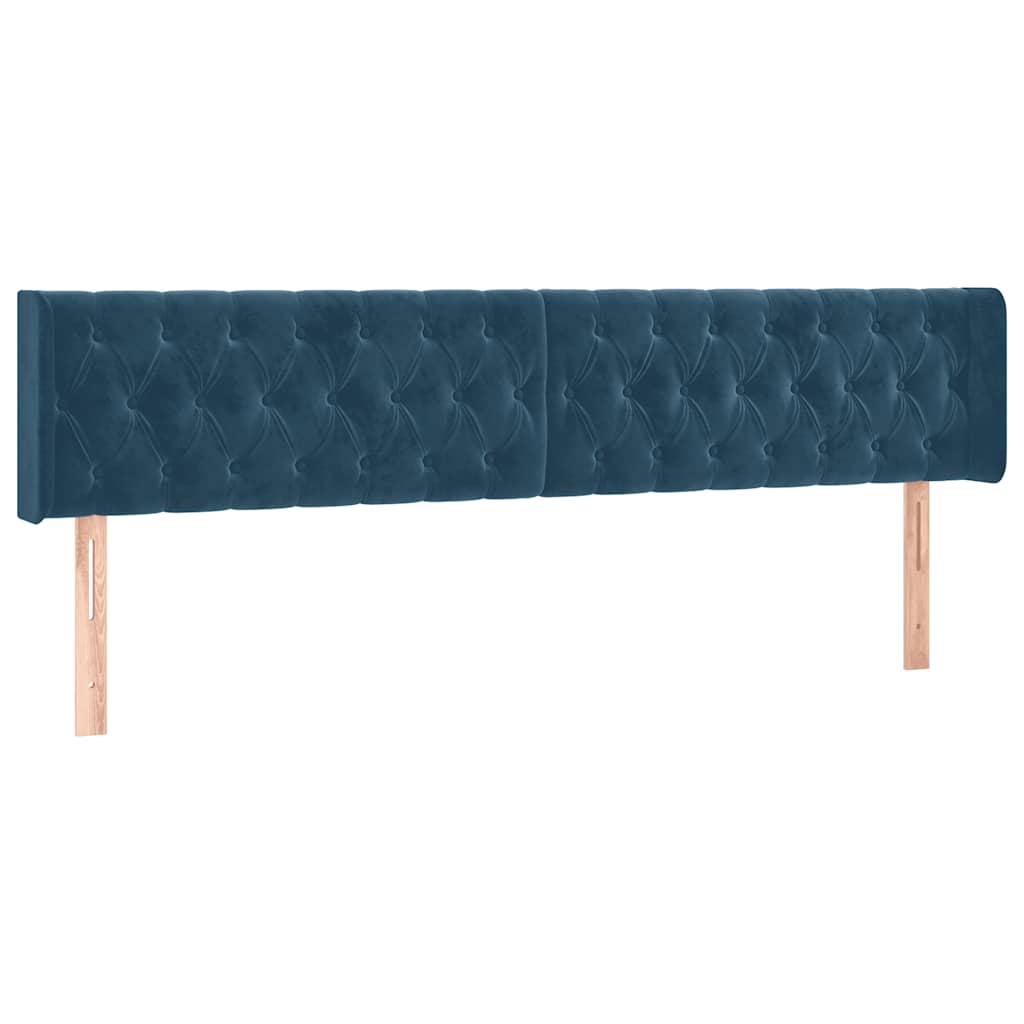 Kopfteil Hellgrau 80x7x118/128 cm Samt