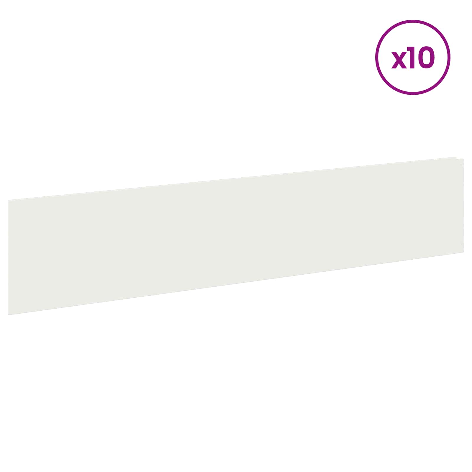 Raseneinfassung 10 pcs 100 x 12 cm Stahl Anthrazit
