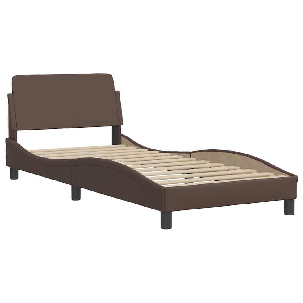 Bettgestell "Dover" Schwarz 80x200 cm Kunstleder