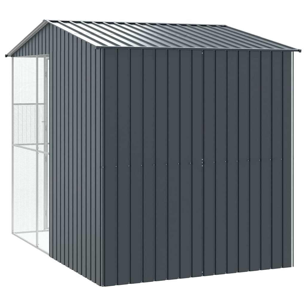 Vogelkäfig Anthrazit 215 x 110 x 247 cm Verzinkter Stahl