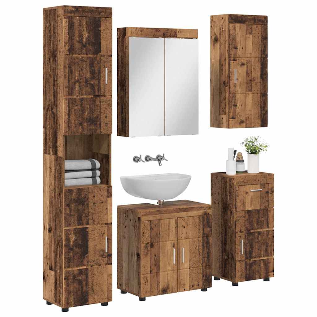 Badezimmermöbel-Set TULUM 2 pcs Weiß 60 x 34 x 63 cm