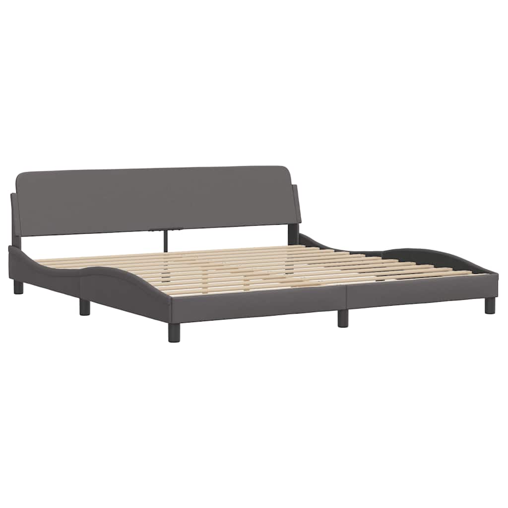 Bettgestell "Dover" Schwarz 80x200 cm Kunstleder