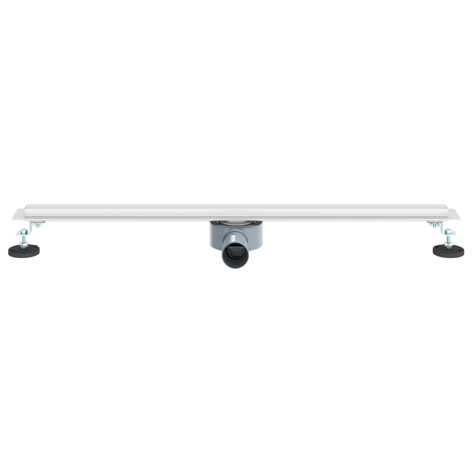 360° Duschablauf mit slim Modell Silber 50 cm Edelstahl 304