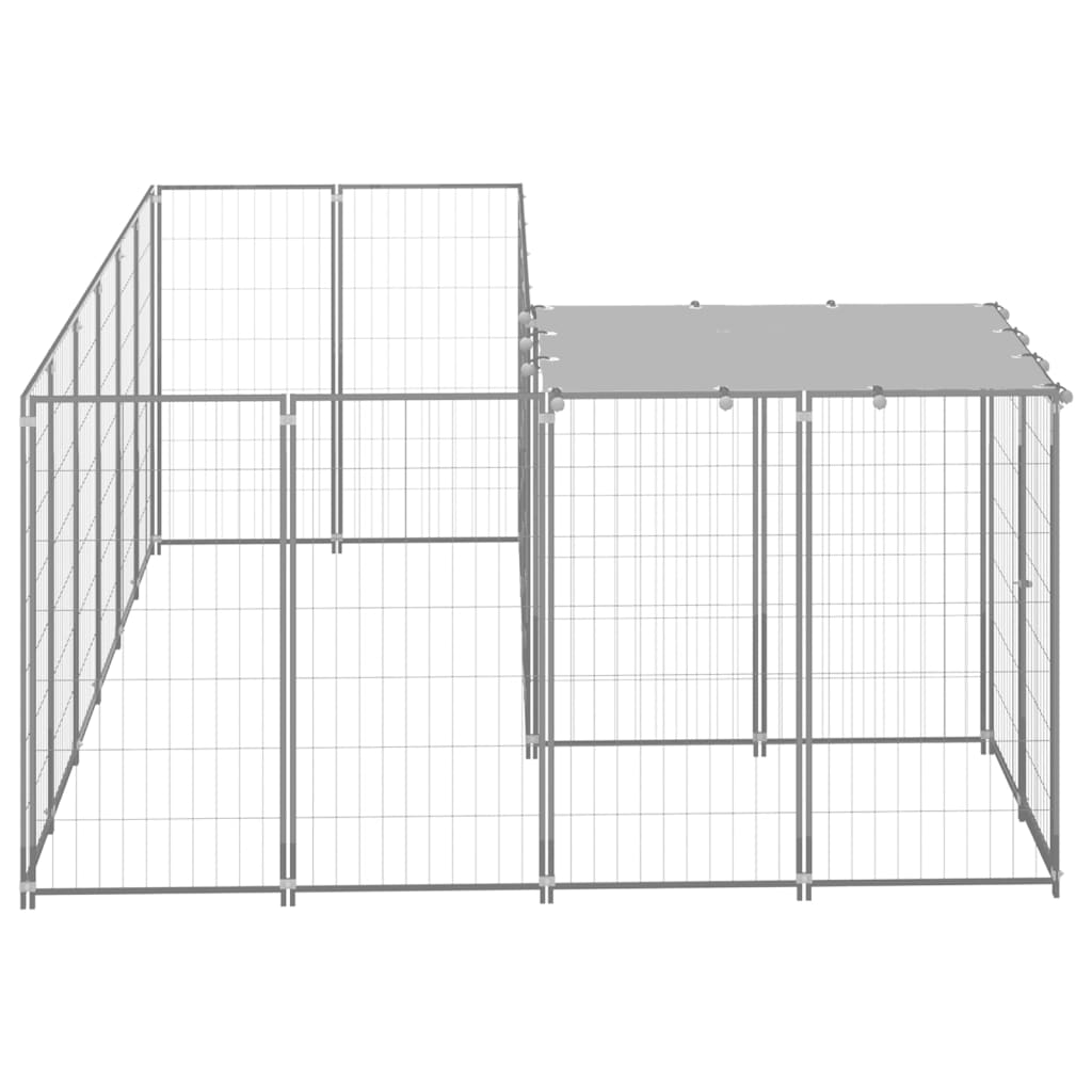 Hundezwinger Schwarz 4,84 m² Stahl
