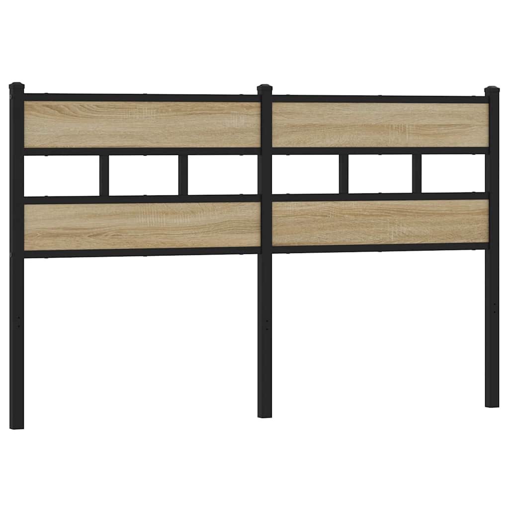 Ersatz-Kopfteil Räuchereiche 100 cm Eisen und Holzwerkstoff