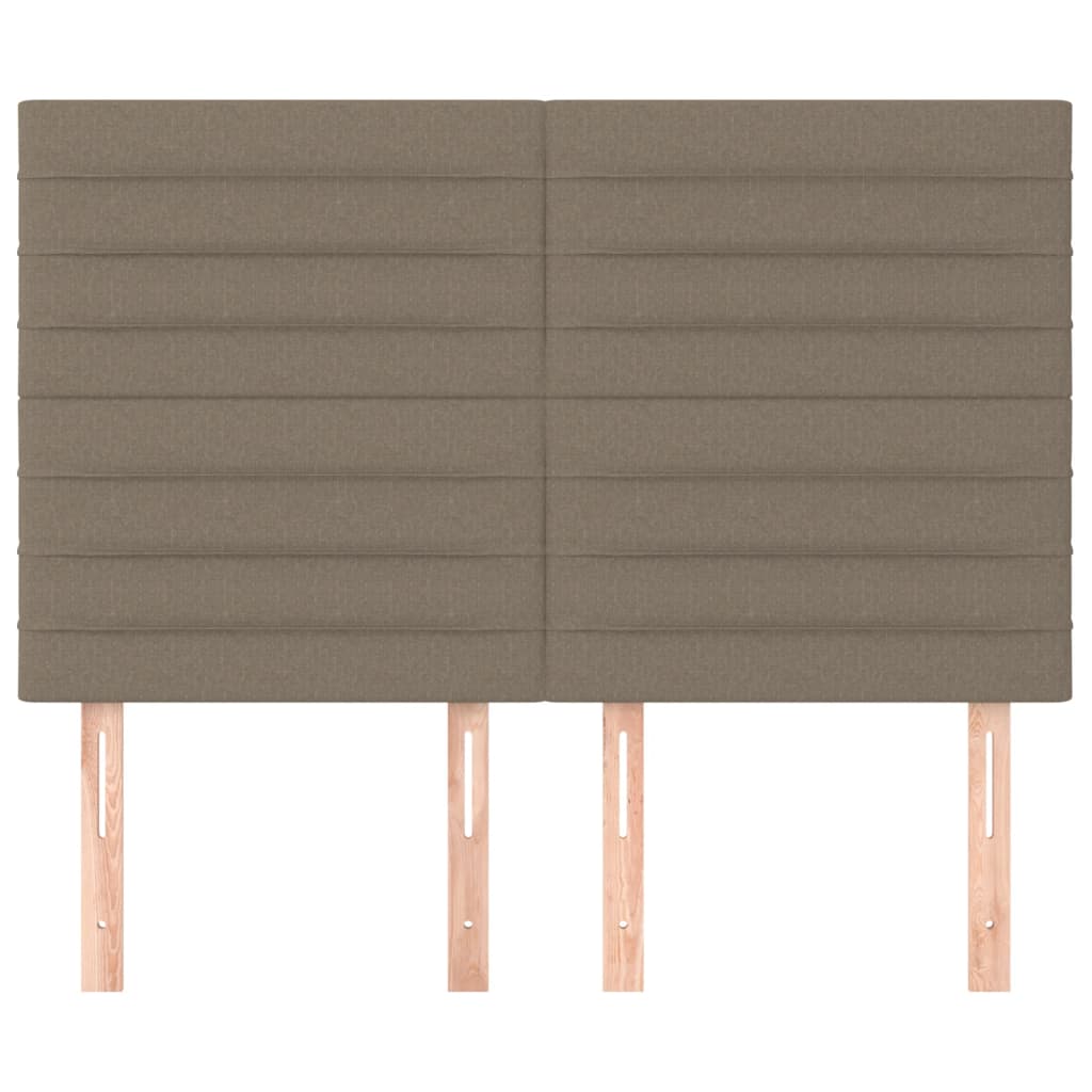 Kopfteil Hellgrau 80x5x118/128 cm Stoff