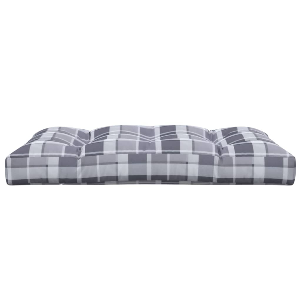 Palettenkissen 50x50x12 cm Grau Stoff