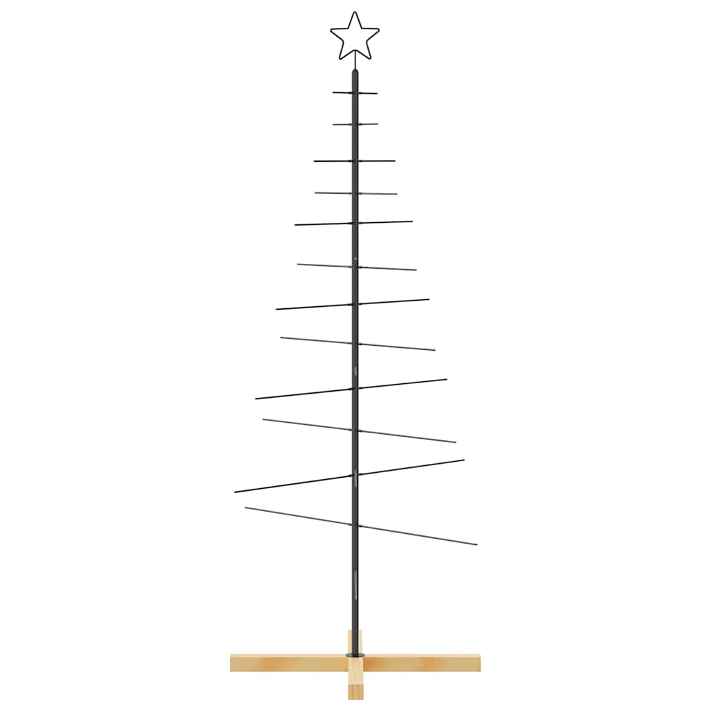 Metall Weihnachtsbaum Schwarz 59,5 cm Pulverbeschichteter Stahl