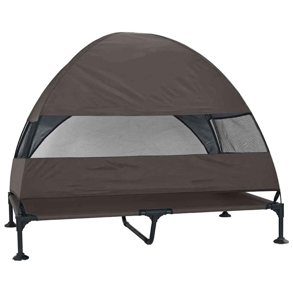 Hochgelegtes Hundebett Hellgrau 127 x 81 x 108 cm
