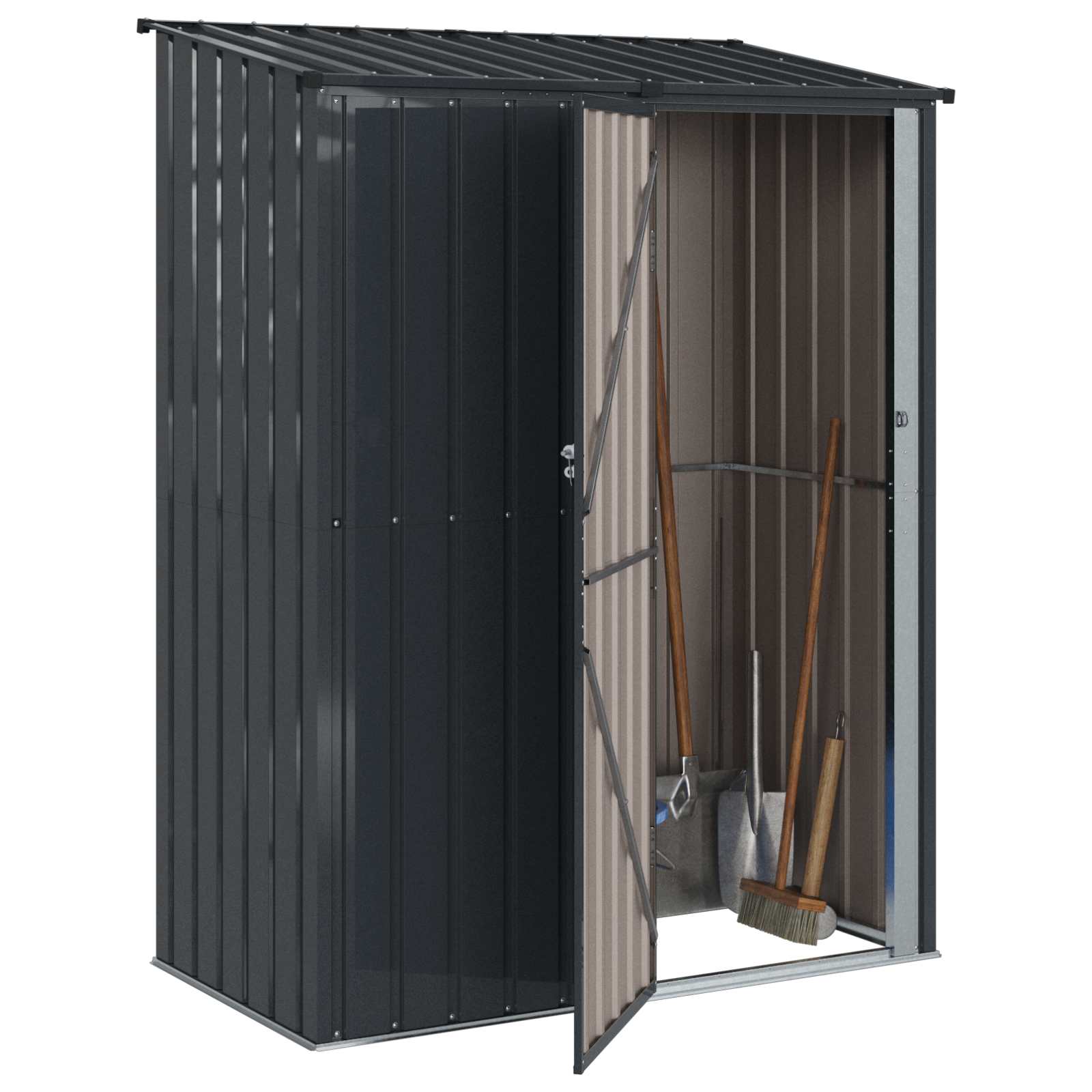 Gartenhütten Anthrazit 103 x 74 x 200 cm Metall