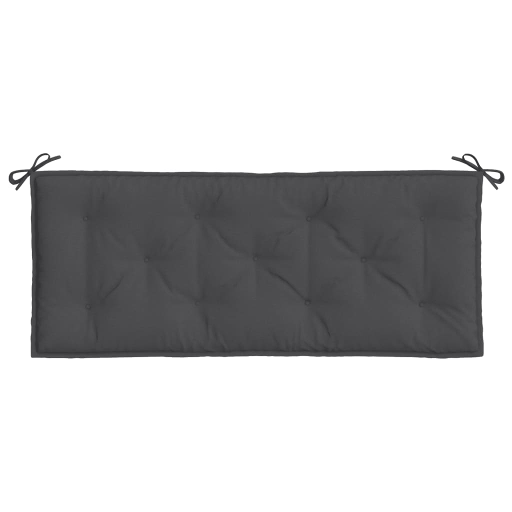 Gartenbank-Auflagen 2 Stk. Melange Anthrazit 100x50x7 cm Stoff
