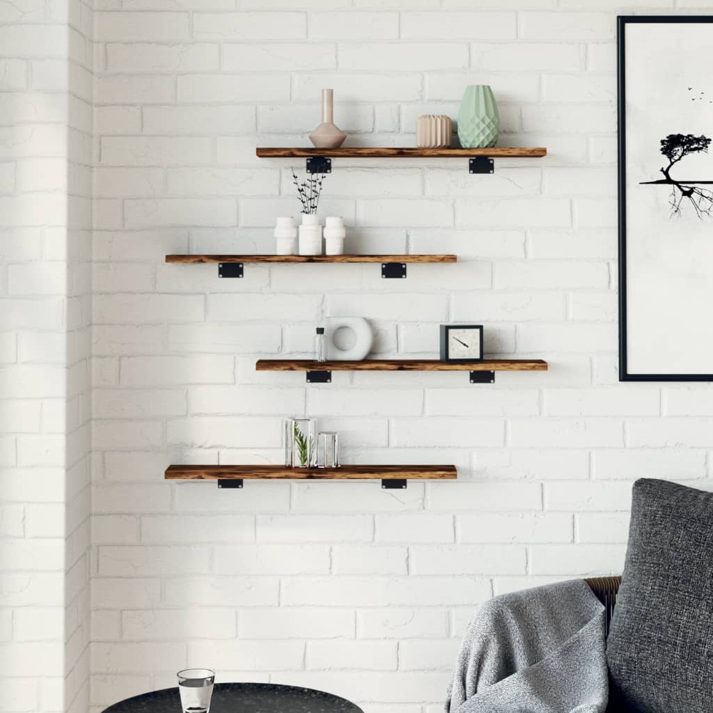 Bücherregal-Bretter 4 Stk. Weiß 40x10x1,5 cm Holzwerkstoff