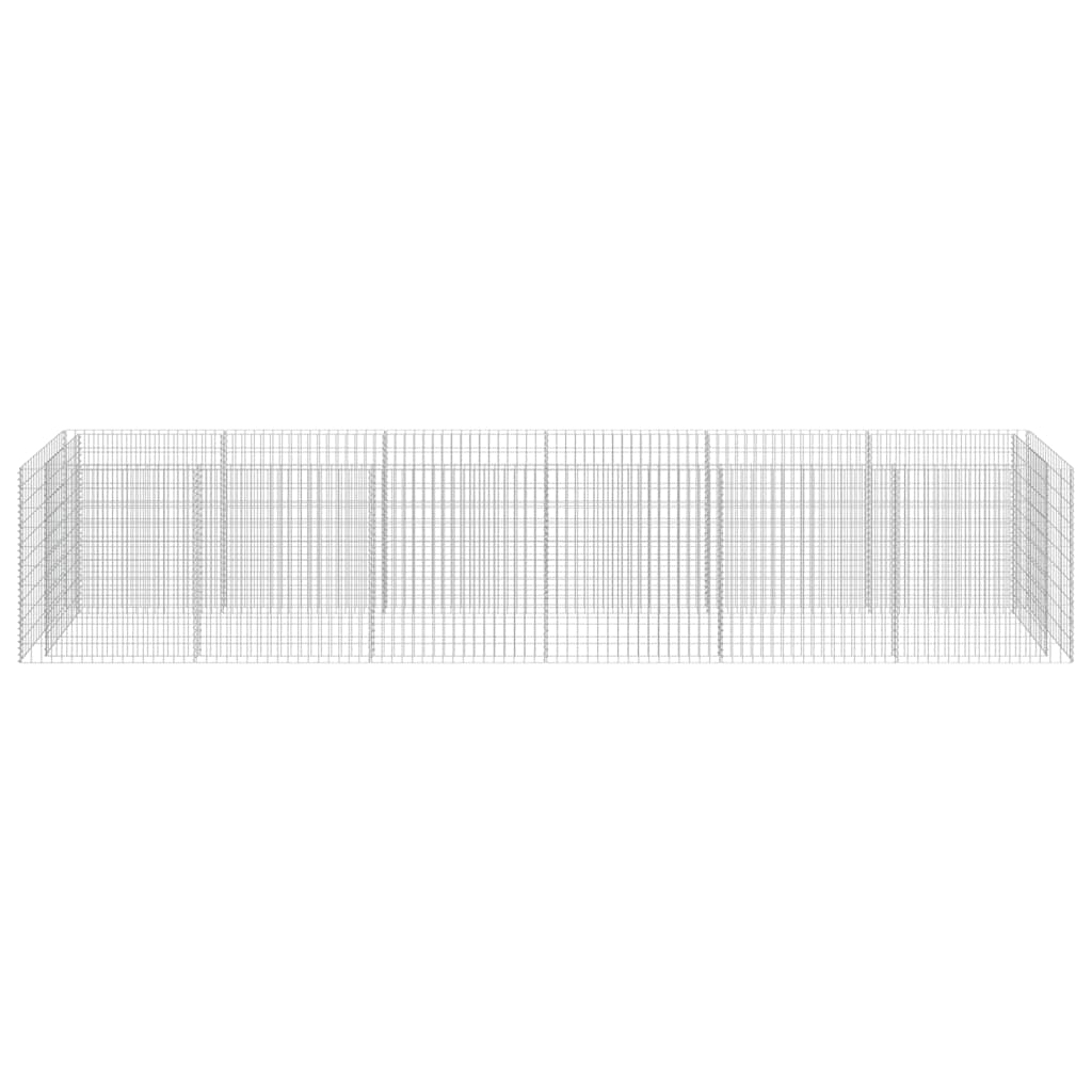 Gabionen-Hochbeet Verzinkter Stahl 450×90×100 cm