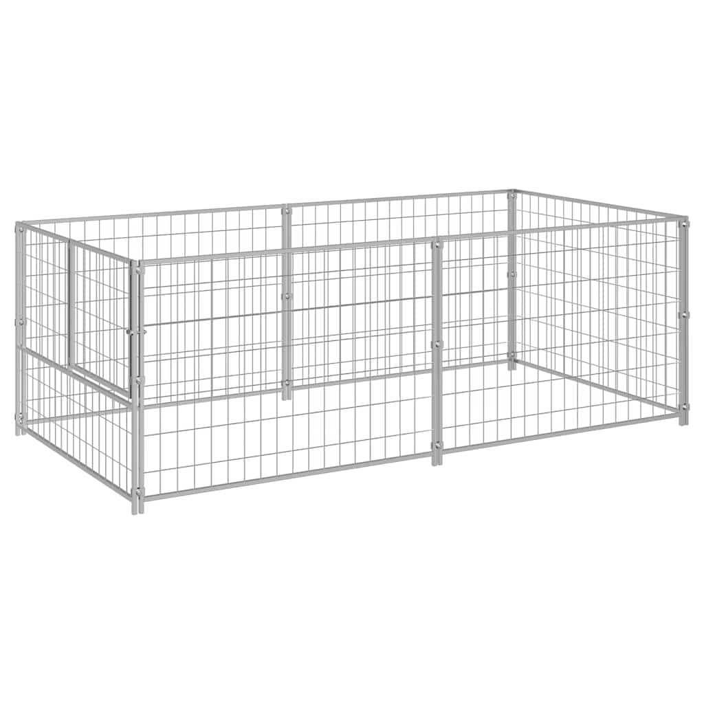 Hundezwinger Schwarz 100x100x70 cm Stahl