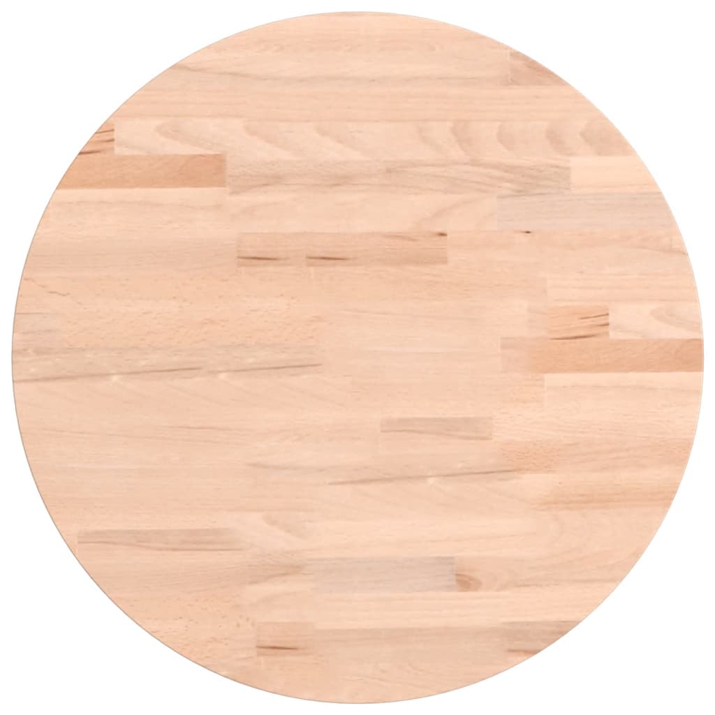 Tischplatte Ø30x1,5 cm Rund Massivholz Buche