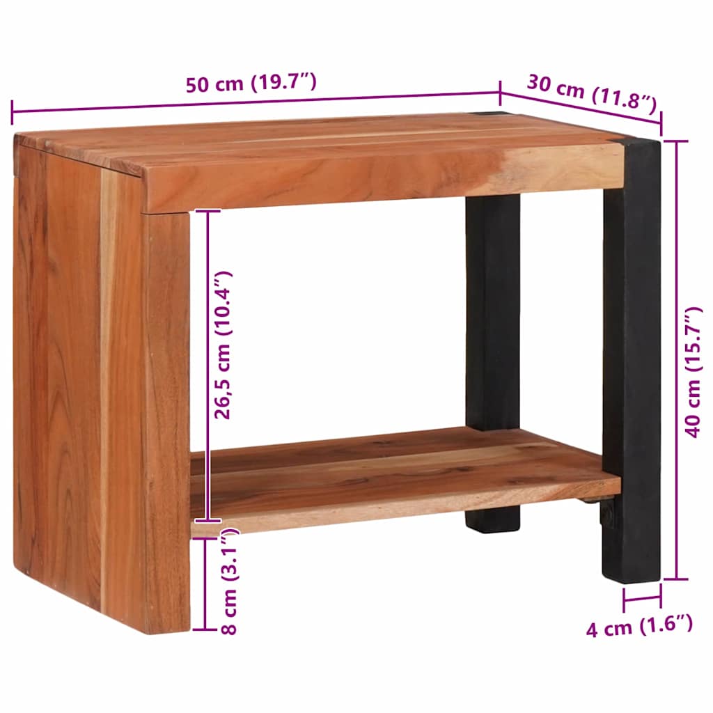Bücherregal 3 pcs Braun 50 x 30 x 110 cm Massivholz Akazie