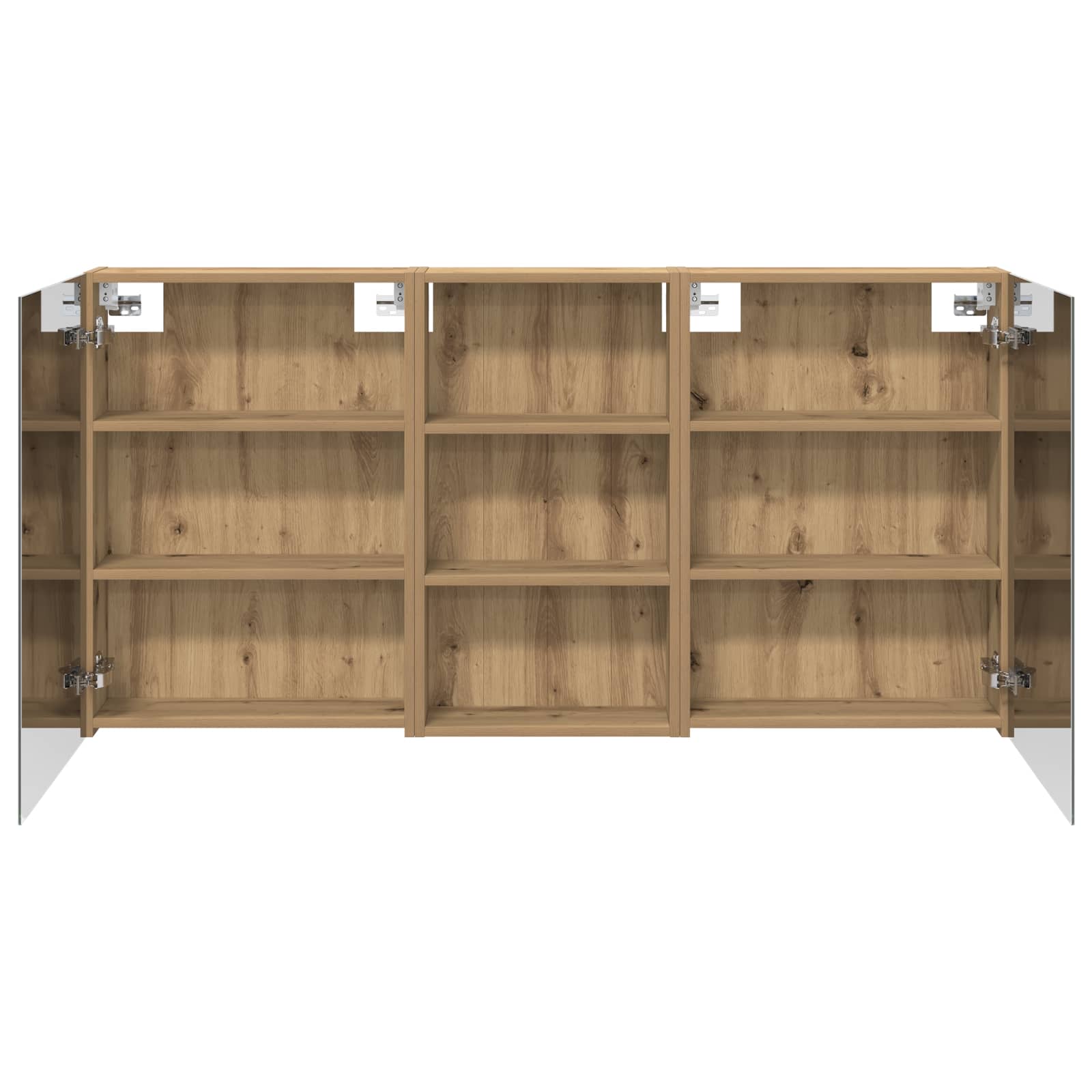 Badezimmerschrank-Set 3 pcs 80 x 10,5 x 50 cm Holzwerkstoff