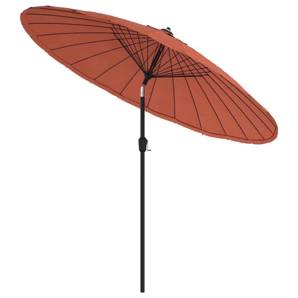 Sonnenschirm mit Aluminium-Mast 270 cm Grün
