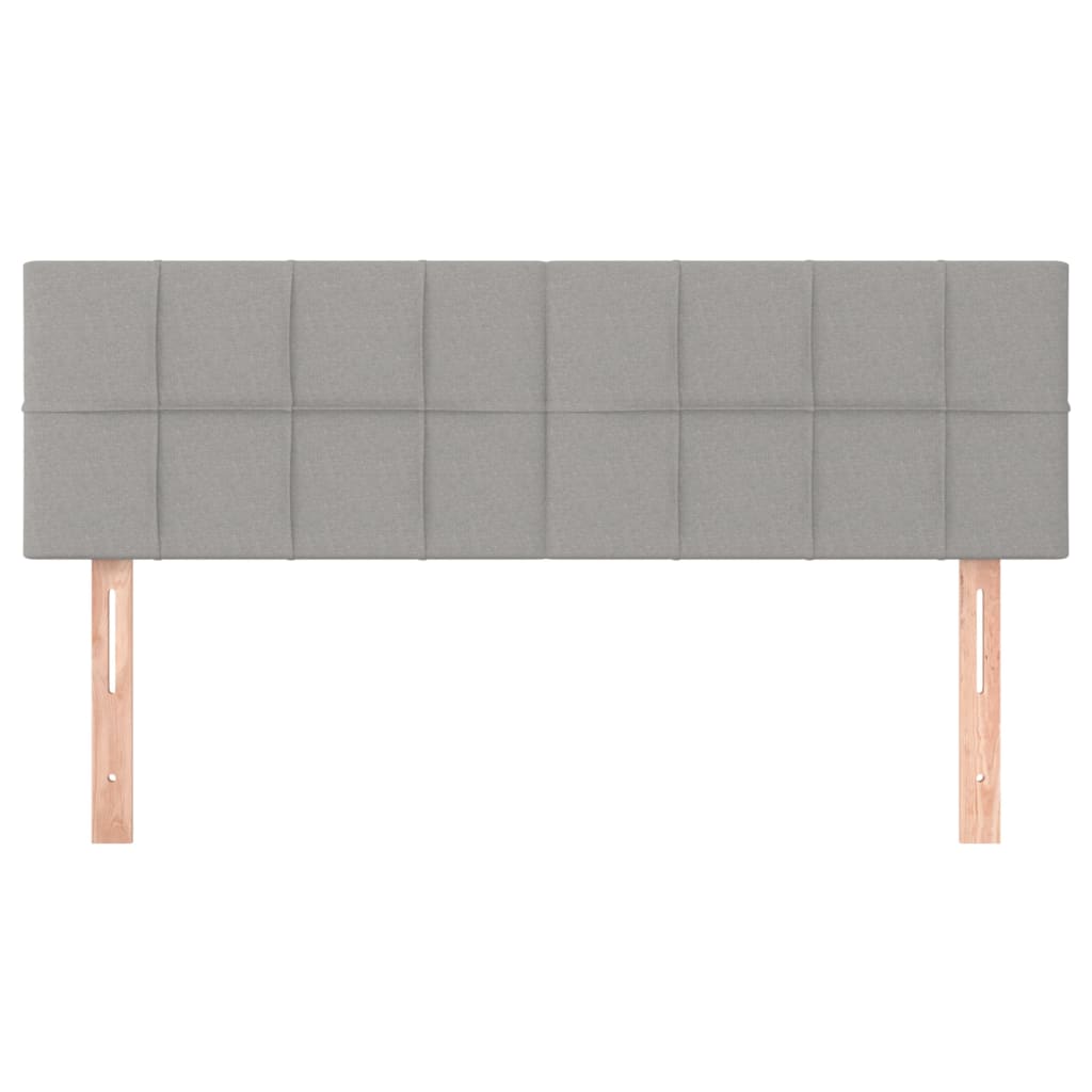 Kopfteil Hellgrau 80x5x118/128 cm Stoff