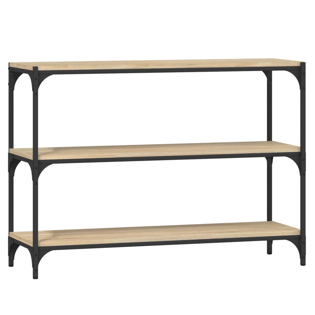 Bücherregal Schwarz 40x33x70,5 cm Holzwerkstoff und Stahl