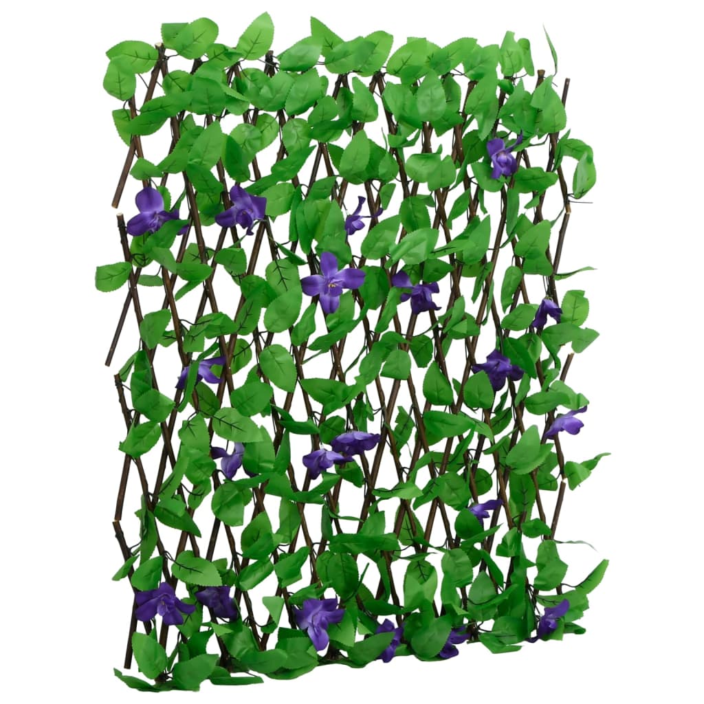 Rankgitter mit Künstlichem Efeu Erweiterbar Grün 180x20 cm