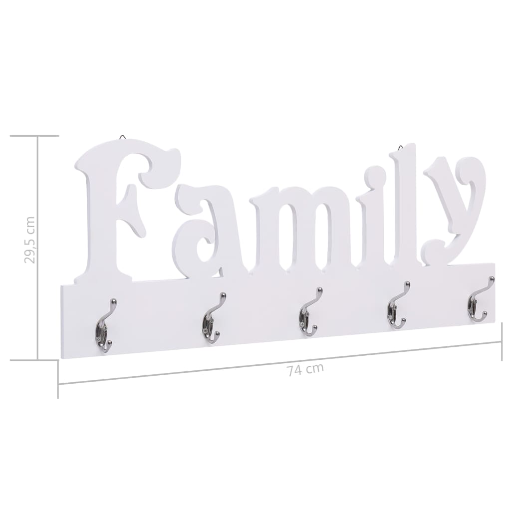 Wandgarderobe HOME 50 x 23 cm