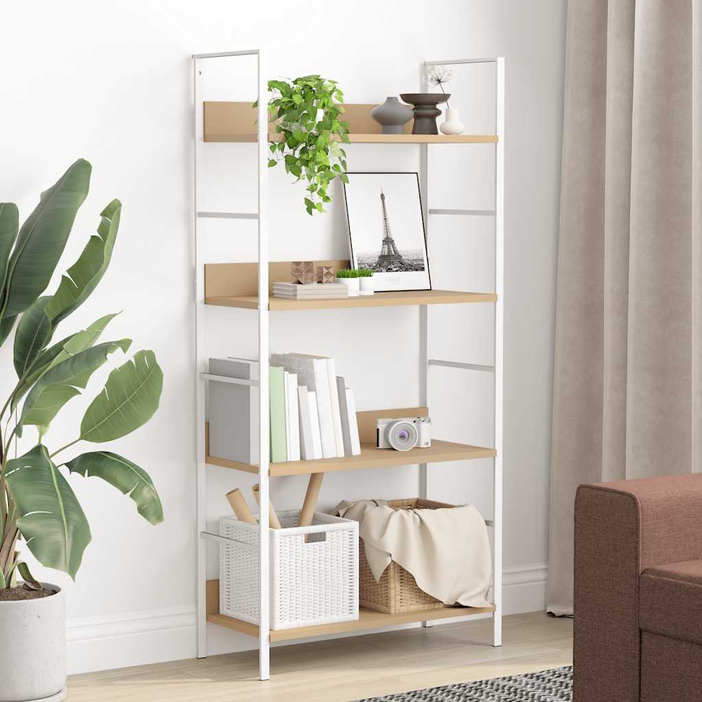 Bücherregal 3 Regalböden Schwarz 60×27,6×90,5 cm Holzwerkstoff