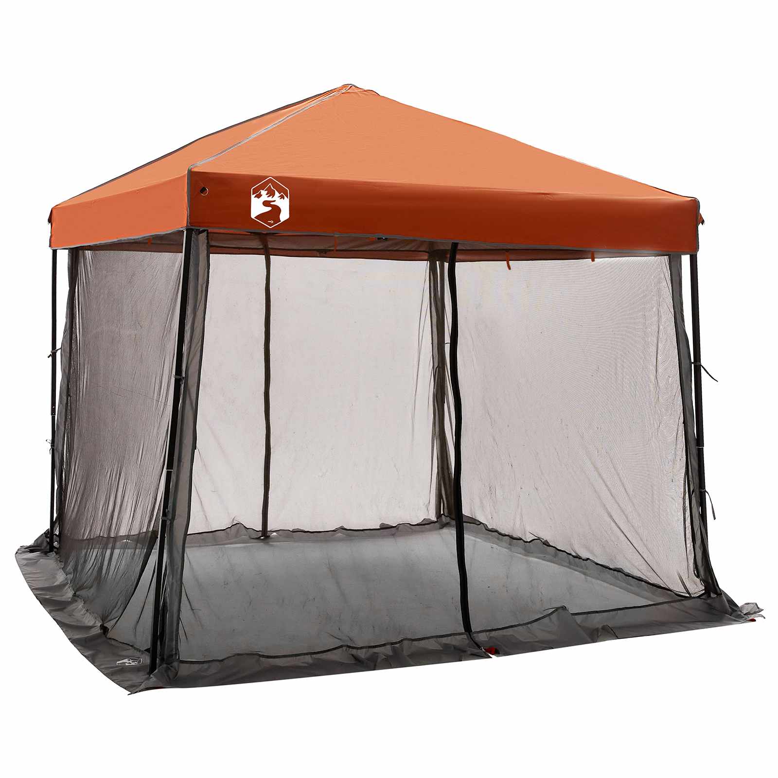 Camping-Zelt-Set mit Dach 2 pcs Blau Taffeta und Stoff