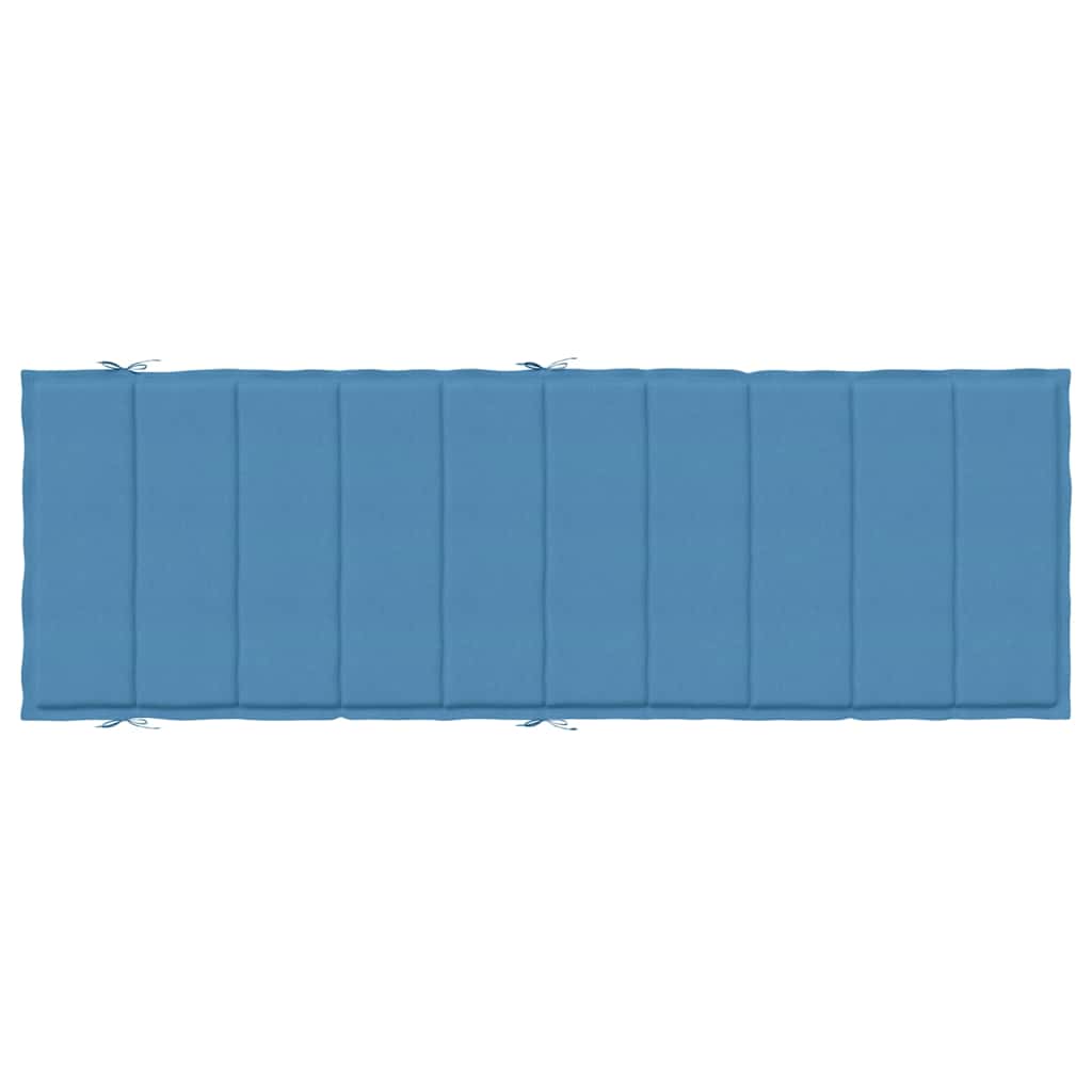 Sonnenliegen-Auflage Melange Anthrazit 186x58x4 cm Stoff
