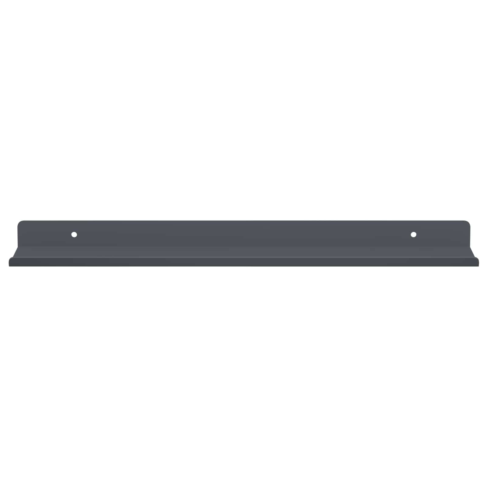 Schwebendes Regal 3 pcs Schwarz 40 x 9 x 2,5 cm Stahl