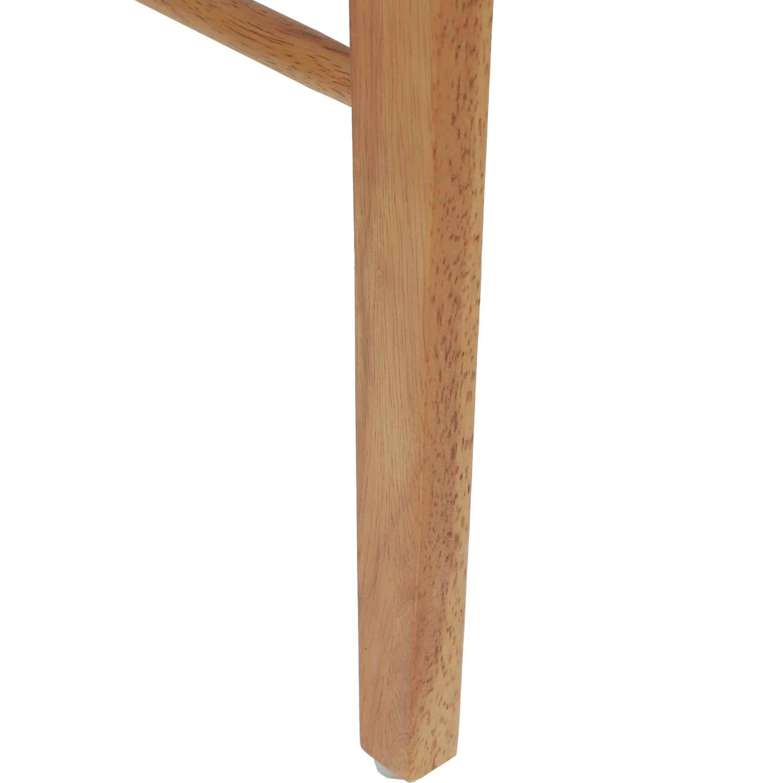 Esszimmerstuhl 2 pcs Hellbraun und hell Massives Gummiholz