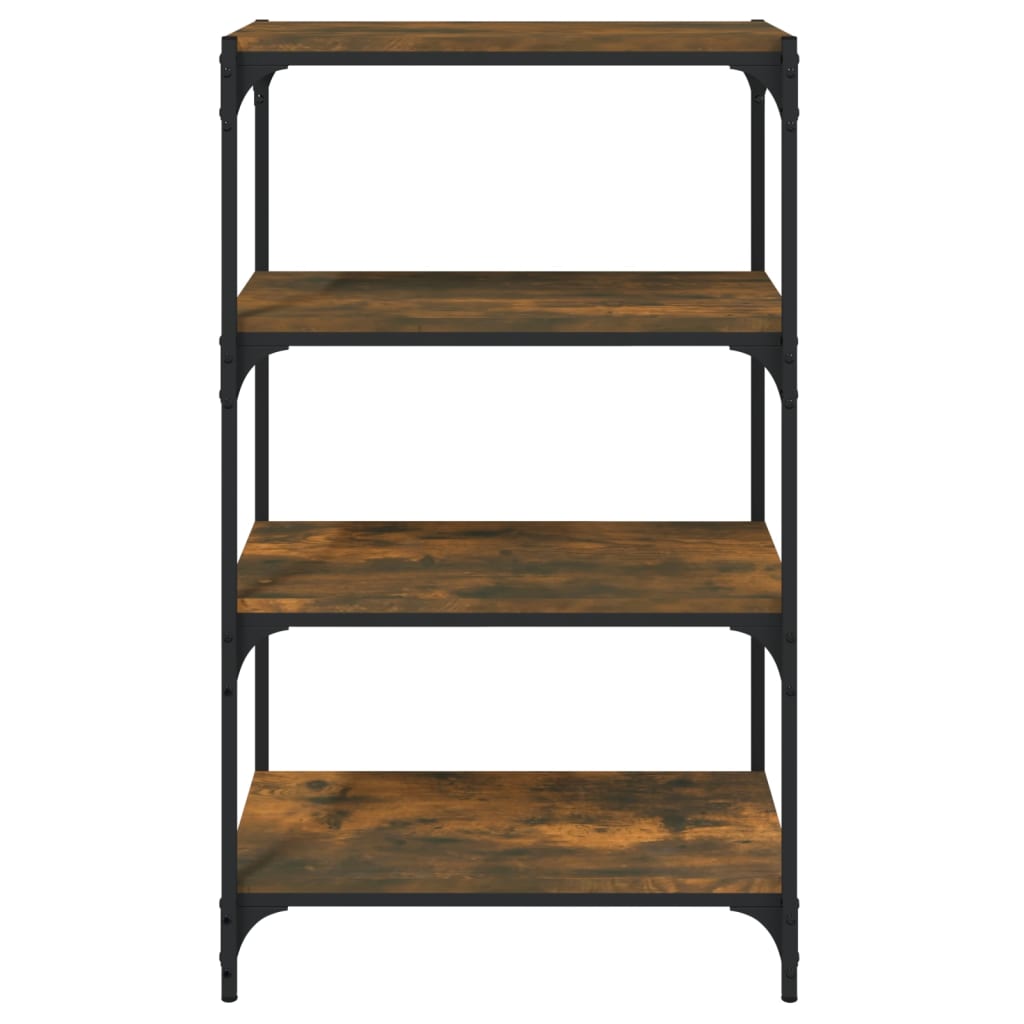 Bücherregal Schwarz 40x33x70,5 cm Holzwerkstoff und Stahl