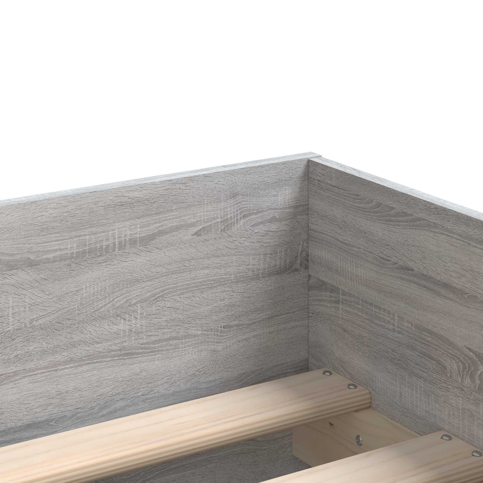 Bett mit Schubladen Braun Eiche-Optik 75x190 cm