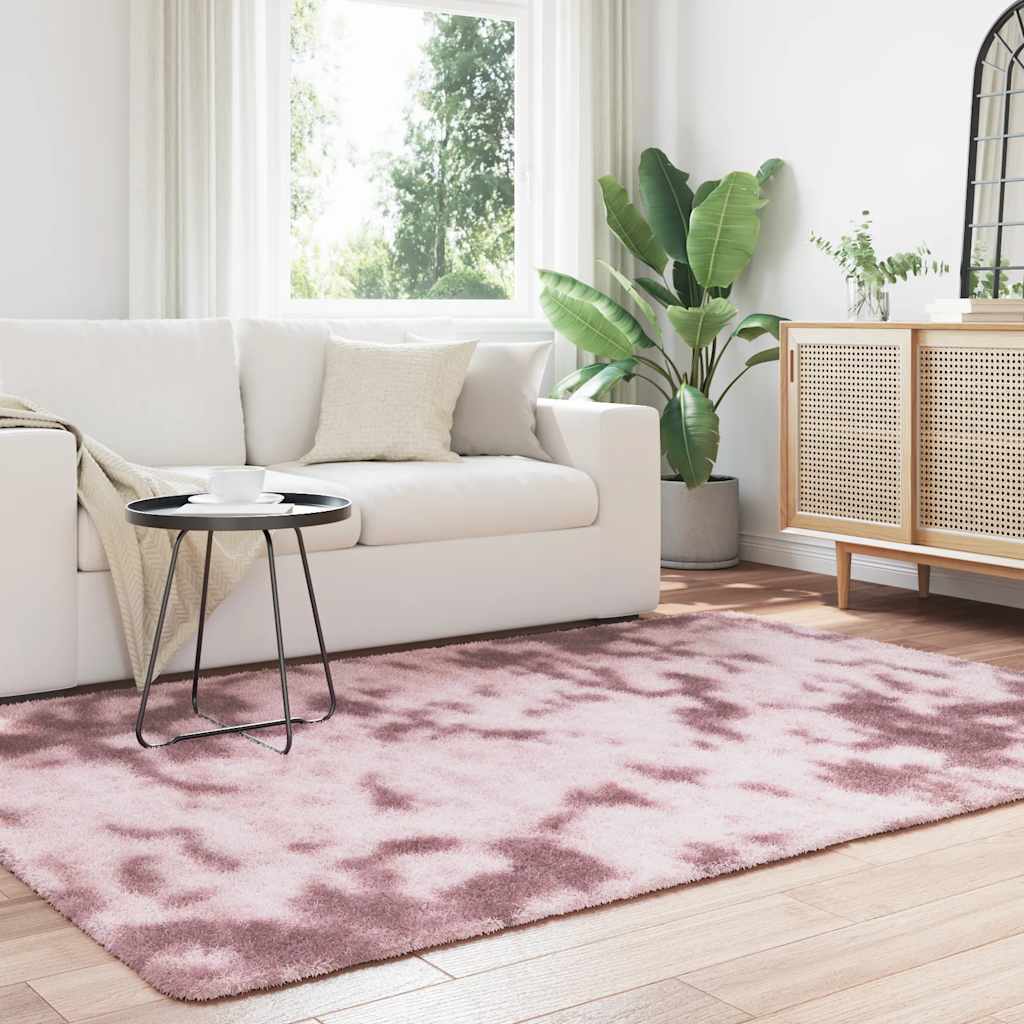 Teppich Shaggy Hochflor NAVARRA Beige 60x100 cm Polyester