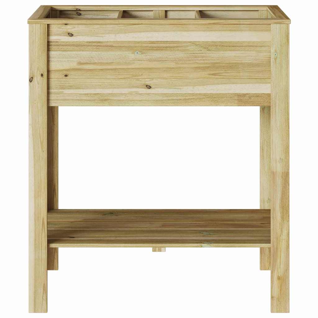 Hoher Pflanzer mit Regal Braun Imprägniertes Kiefernholz