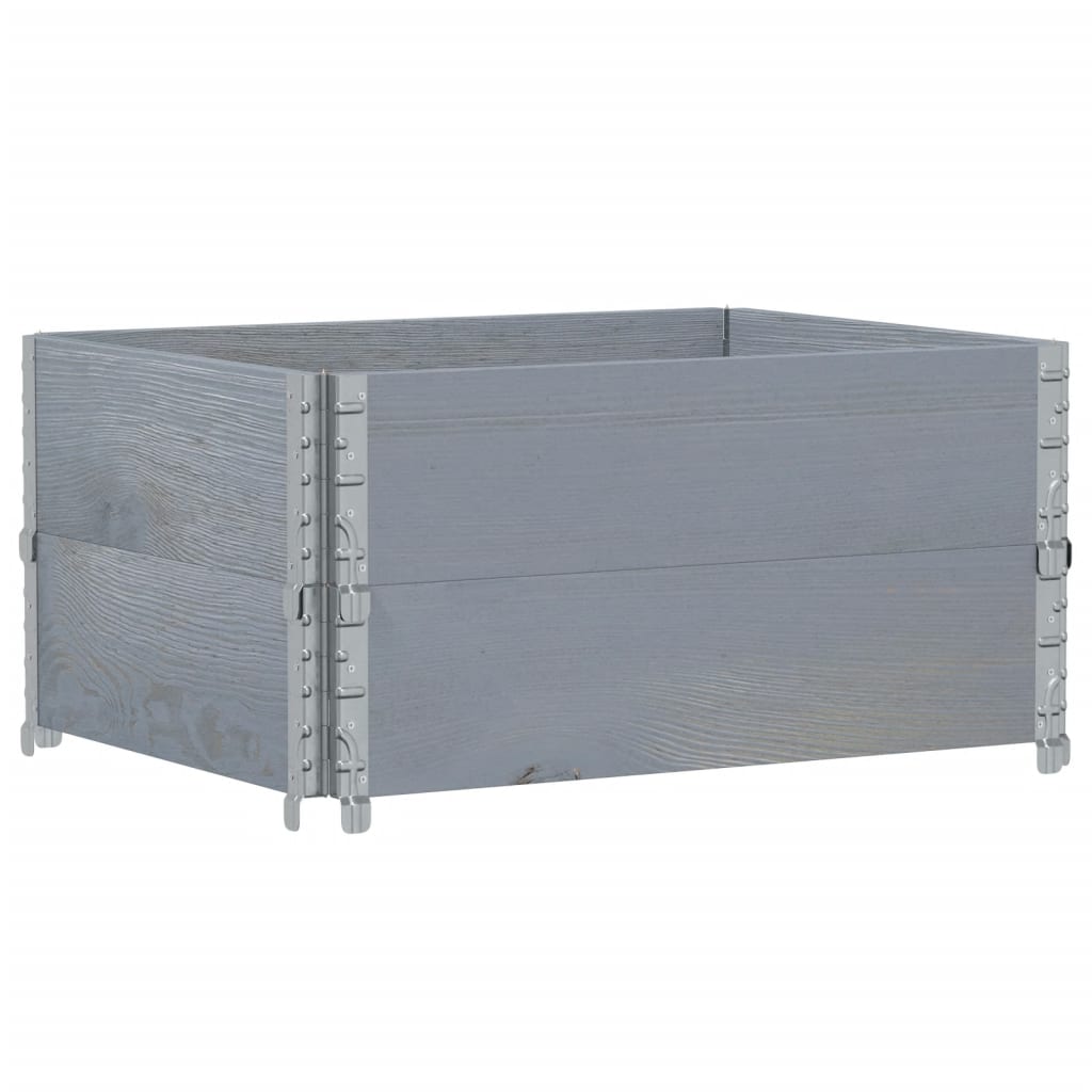 Pflanzkasten Grau 150x100 cm Massivholz Kiefer