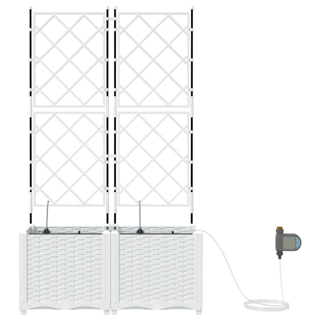 Garten-Pflanzgefäß 4 Stk. Braun 160 x 40 x 22 cm PP