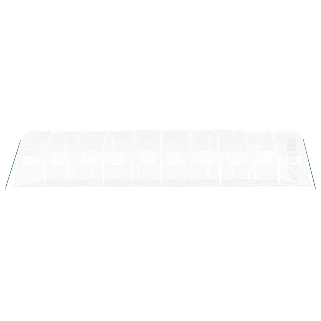 Gewächshaus mit Stahlrahmen Grün 48 m² 16x3x2 m