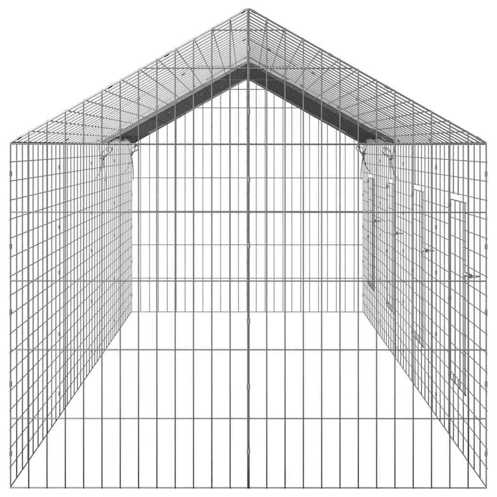 Hasenkäfig Silber 100 x 78 x 78 cm Verzinkter Stahl