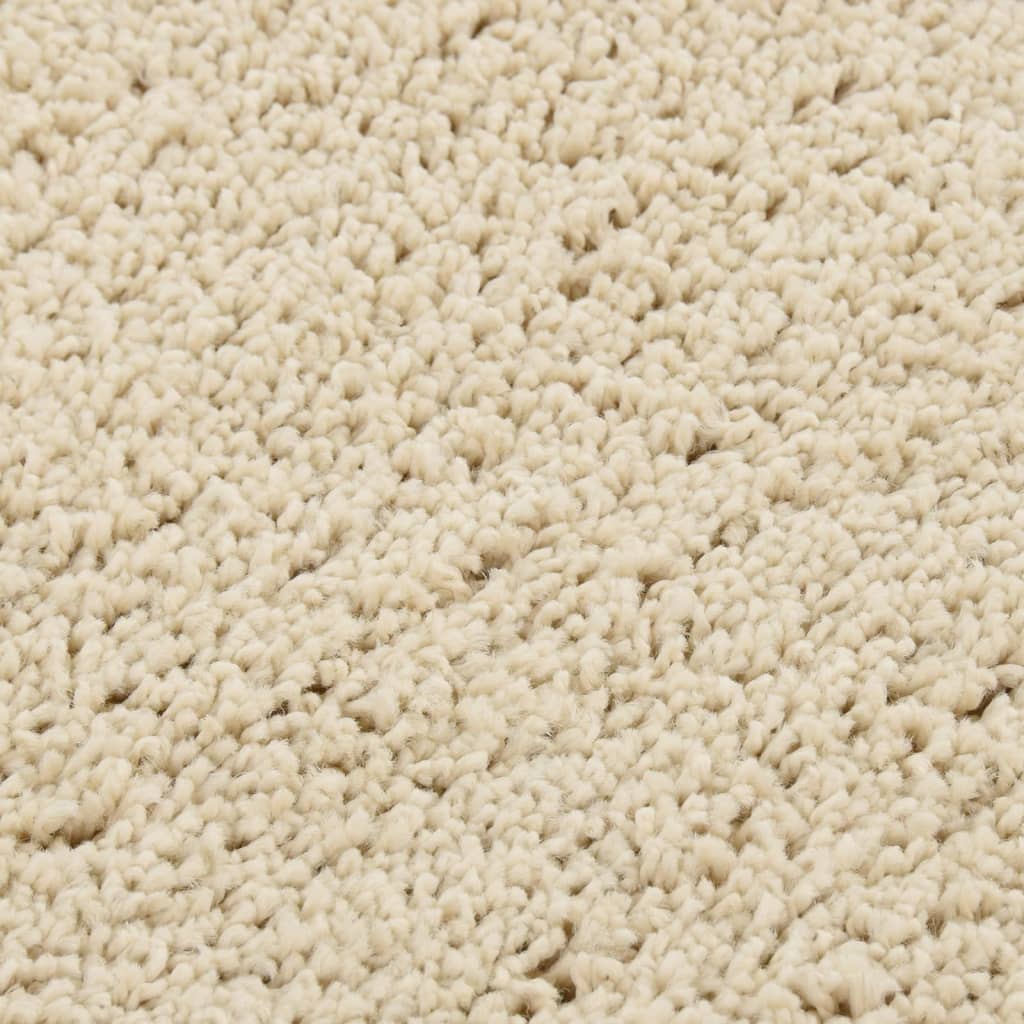 Anti-Rutsch Shaggy Teppich Dunkelgrau 200 x 200 cm PP