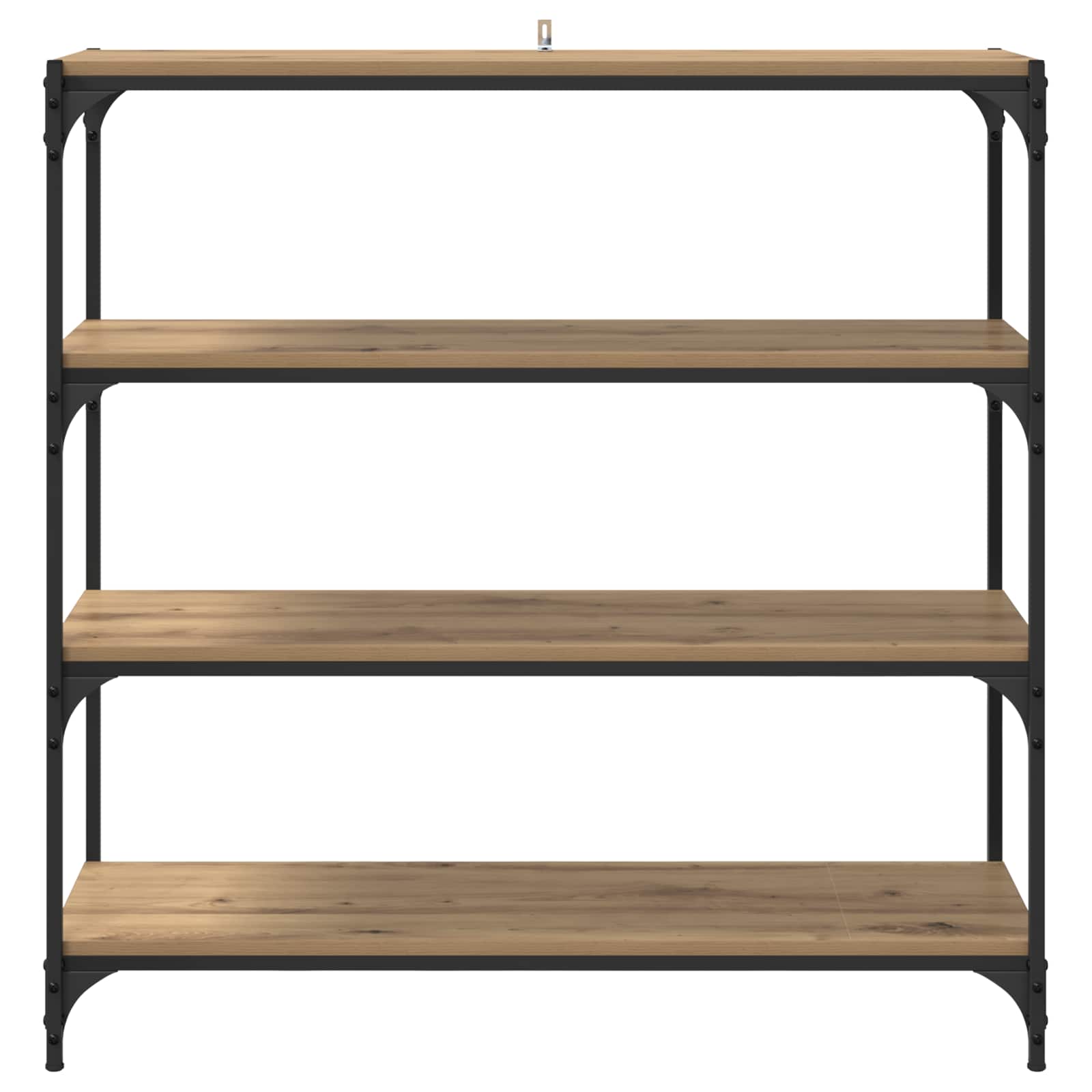 Bücherregal Schwarz 40x33x70,5 cm Holzwerkstoff und Stahl