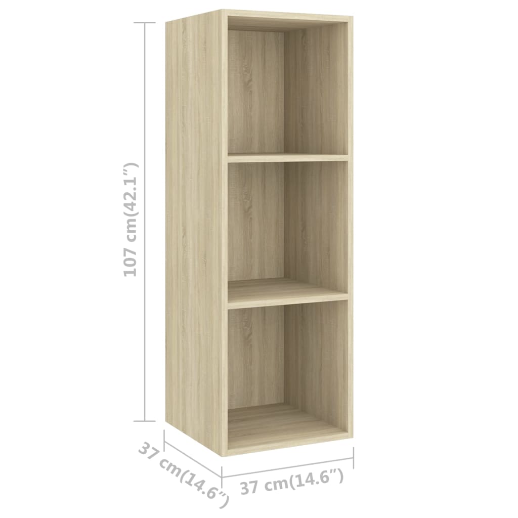 3-tlg. TV-Schrank-Set Weiß Holzwerkstoff