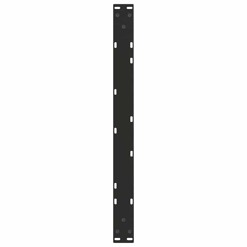 Couchtischbeine V-Form 2 Stück Schwarz 30x(30-31,3) cm Stahl