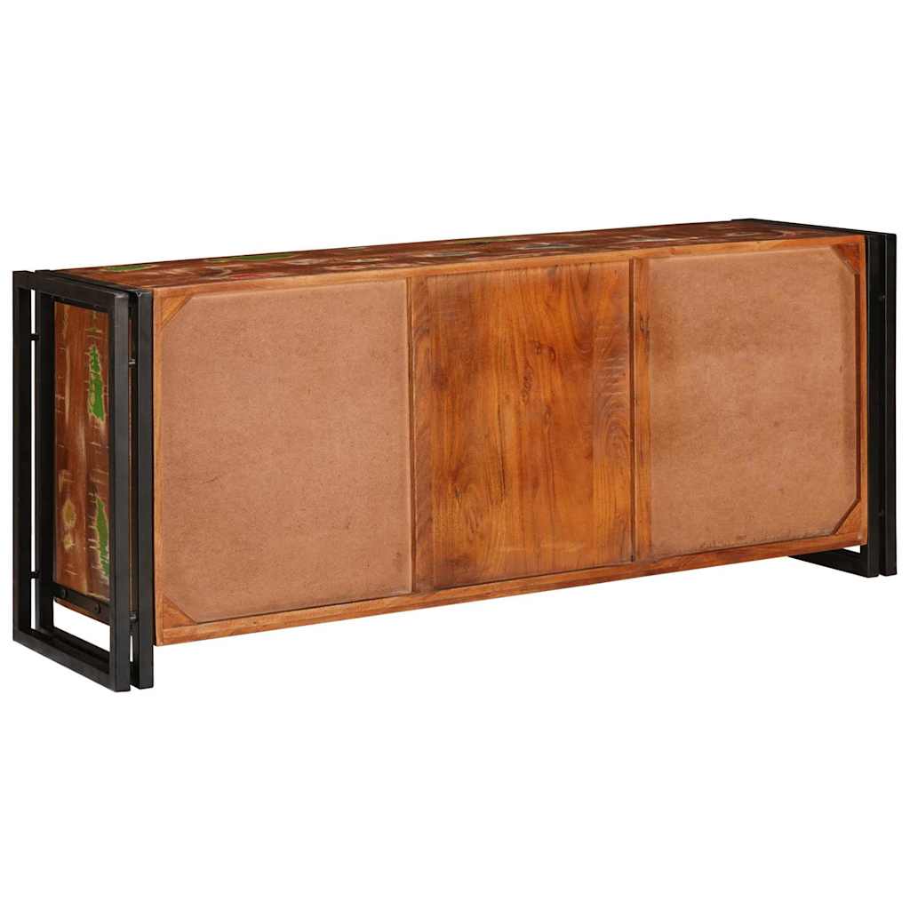 TV-Schränk mit Regal Braun 120 x 33 x 50 cm Massivholz Akazie