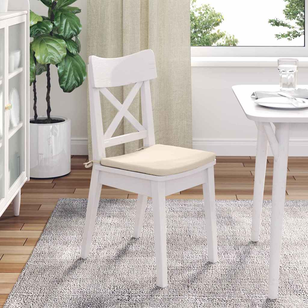 Sitzkissen 4 pcs Taupe 40 x 40 x 3 cm Mikrofaserstoff