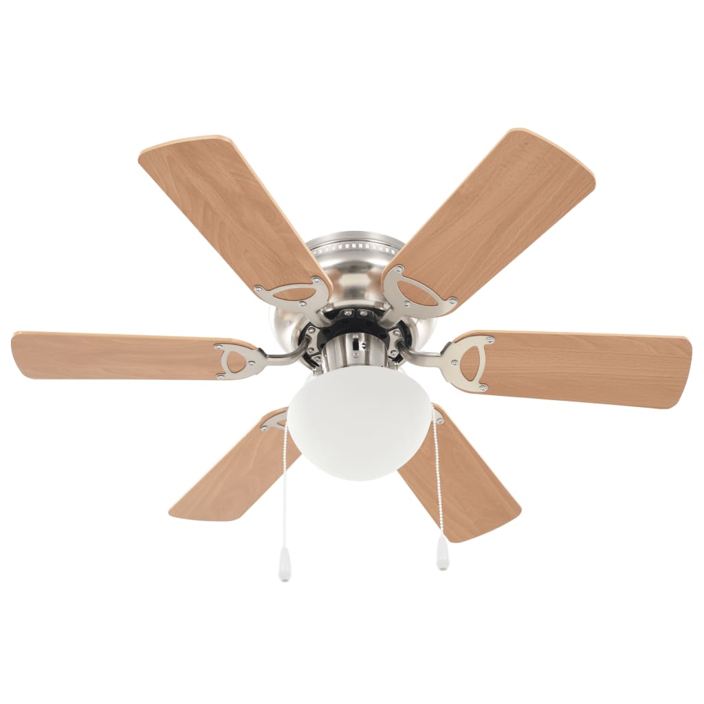 Deckenventilator mit Licht und Fernbedienung Ø 130 cm Weiß