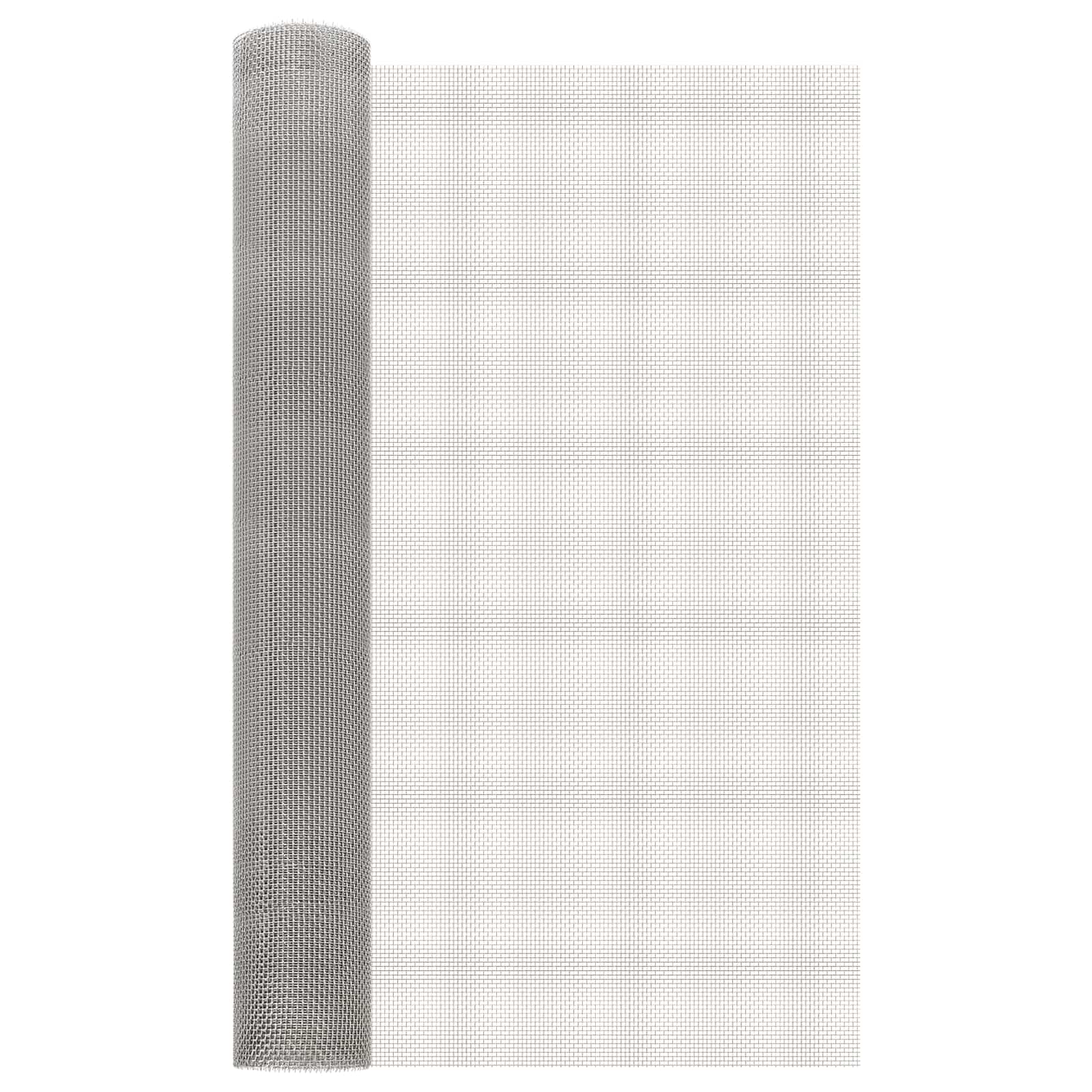 Mesh Bildschirm 20 x 500 cm 20 Mesh Edelstahl 201 Silber