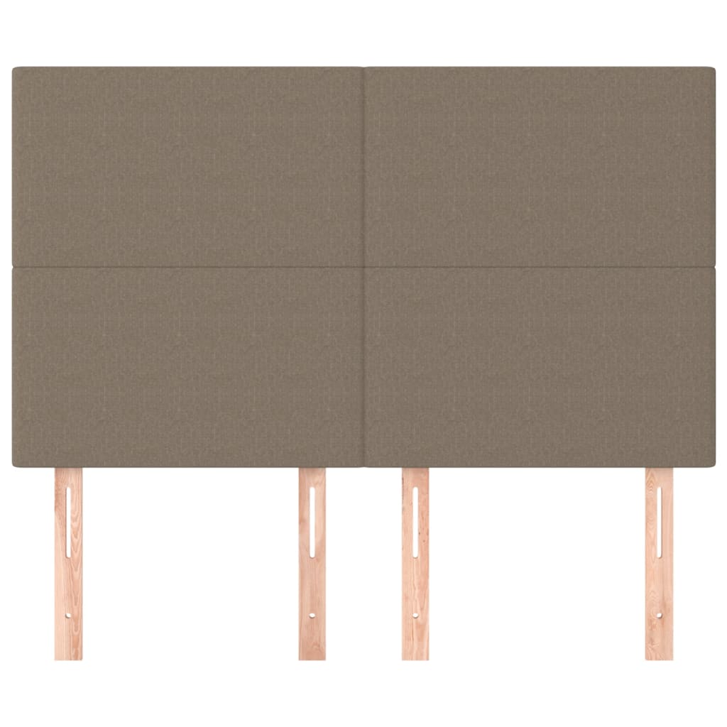 Kopfteil Hellgrau 80x5x118/128 cm Stoff