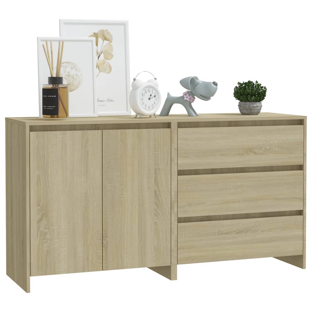 2-tlg. Sideboard Weiß Holzwerkstoff